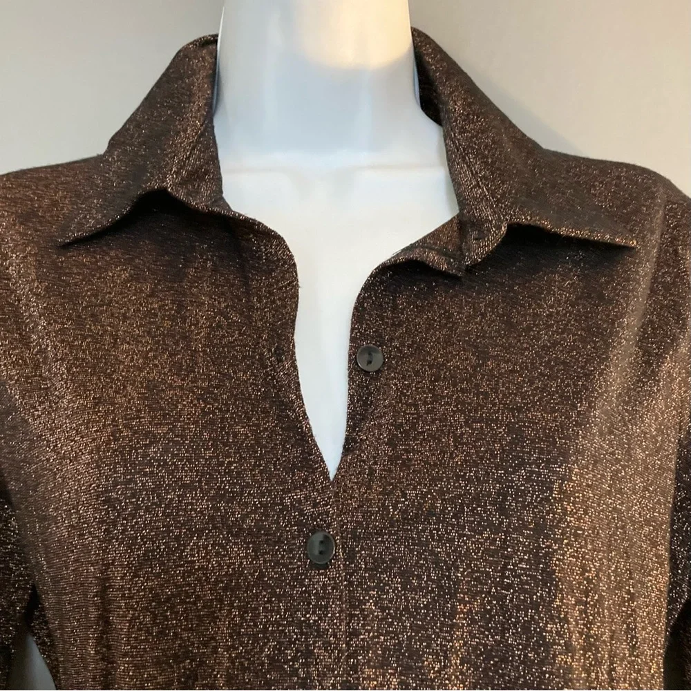 Abercrombie & Fitch Metallic Brown Top - Picture 5 of 9